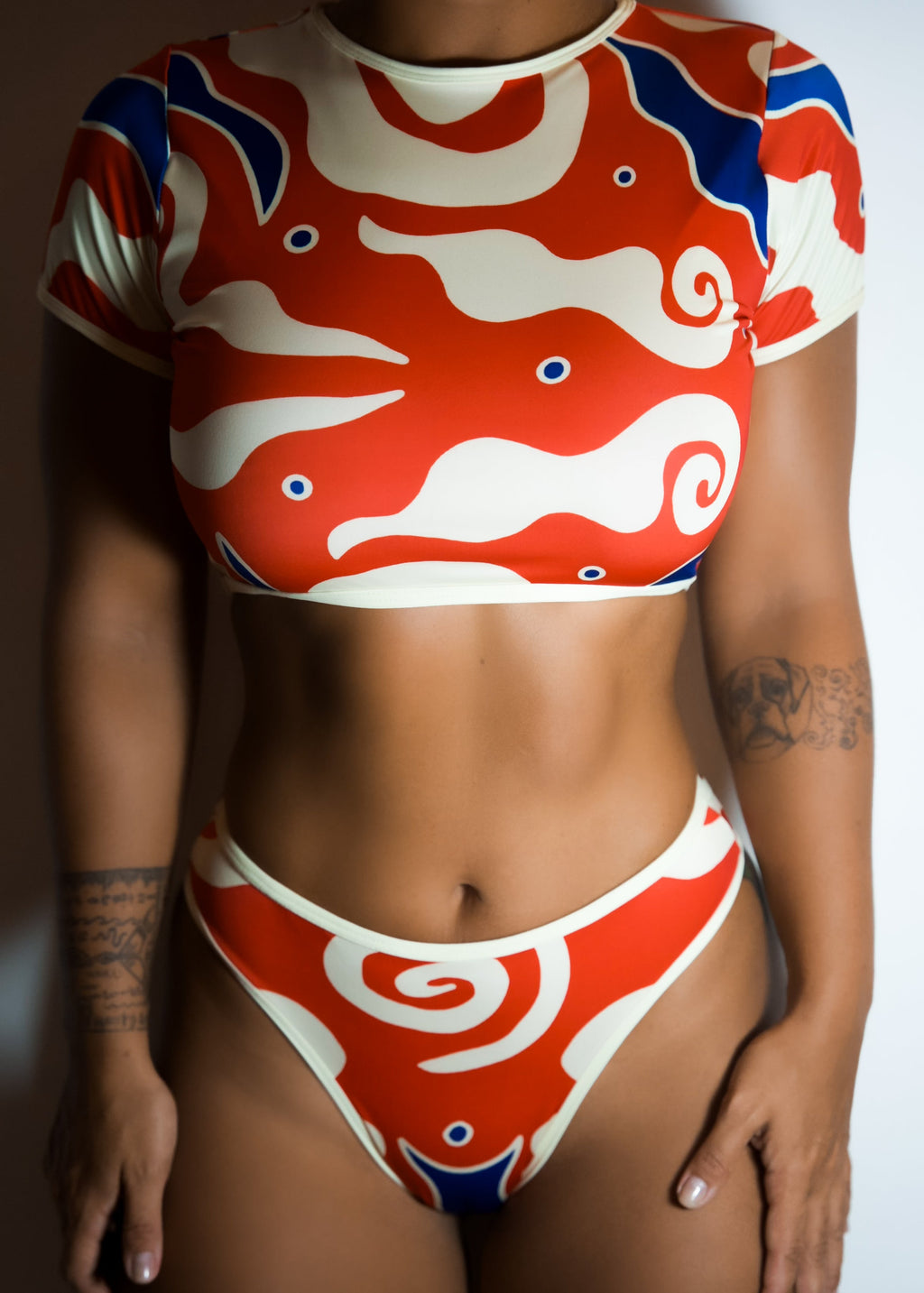 Surf Tankini Hibiscus Print