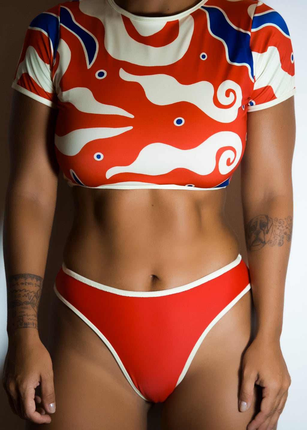 Surf Tankini Hibiscus Print